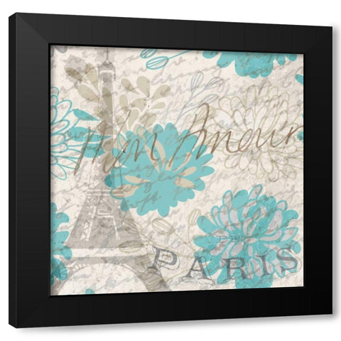Mon Amour 1 Black Modern Wood Framed Art Print with Double Matting by Allen, Kimberly