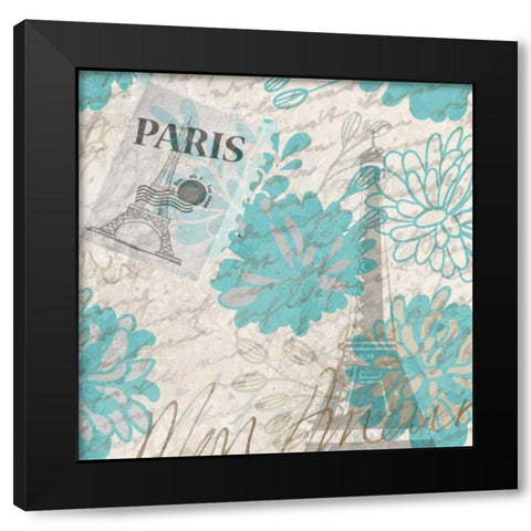 Mon Amour 2 Black Modern Wood Framed Art Print by Allen, Kimberly