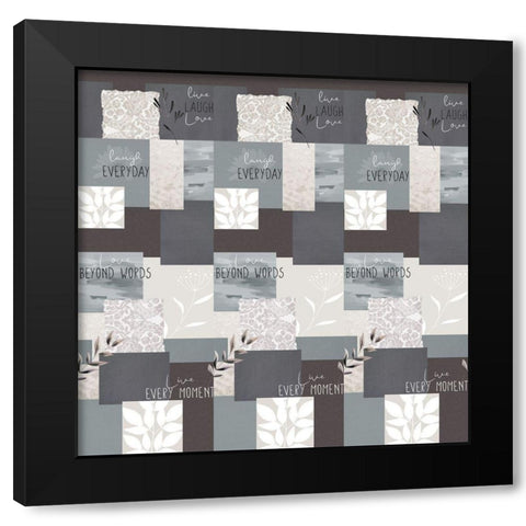 Love Beyond Bedding Black Modern Wood Framed Art Print by Allen, Kimberly