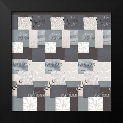 Love Beyond Bedding Black Modern Wood Framed Art Print by Allen, Kimberly