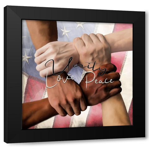 Unity Black Modern Wood Framed Art Print by Allen, Kimberly