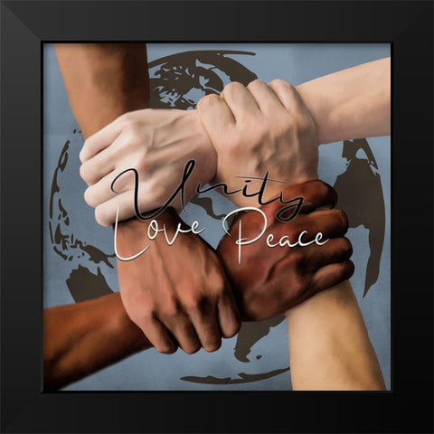 Unity 2 Black Modern Wood Framed Art Print by Allen, Kimberly