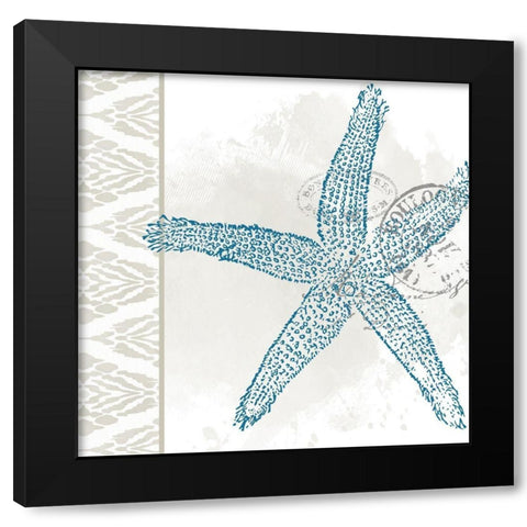 By the Sea 5 Black Modern Wood Framed Art Print with Double Matting by Allen, Kimberly