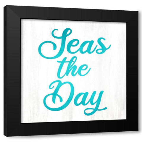 Seas the Day 3 Black Modern Wood Framed Art Print with Double Matting by Allen, Kimberly