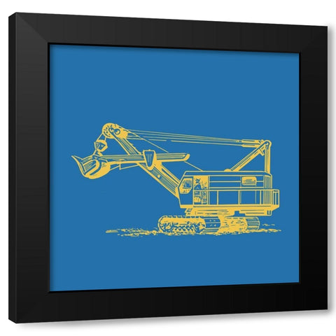 Construction 3 Black Modern Wood Framed Art Print by Allen, Kimberly