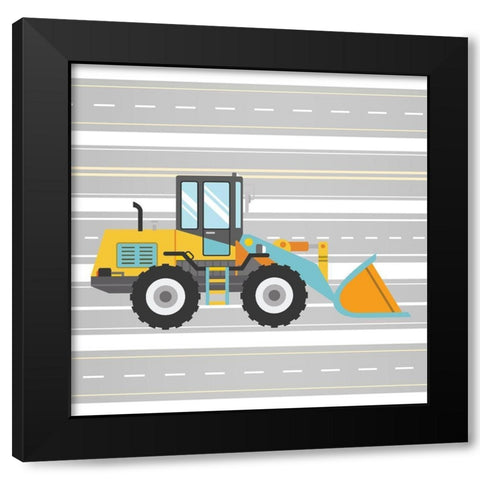 On the Road 1 Black Modern Wood Framed Art Print with Double Matting by Allen, Kimberly