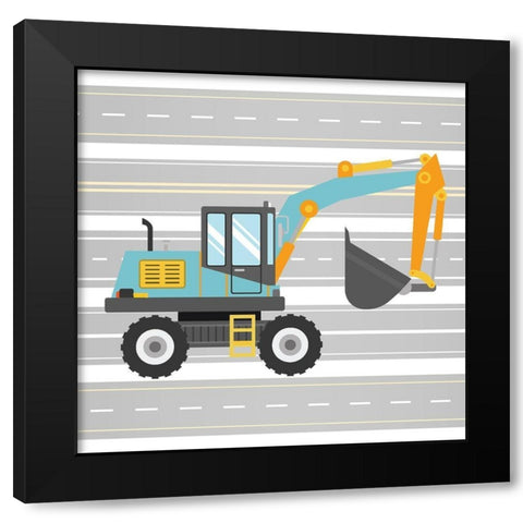 On the Road 2 Black Modern Wood Framed Art Print with Double Matting by Allen, Kimberly