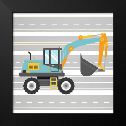 On the Road 2 Black Modern Wood Framed Art Print by Allen, Kimberly