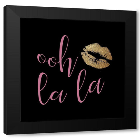 Mon Amour 4 V2 Black Modern Wood Framed Art Print by Allen, Kimberly