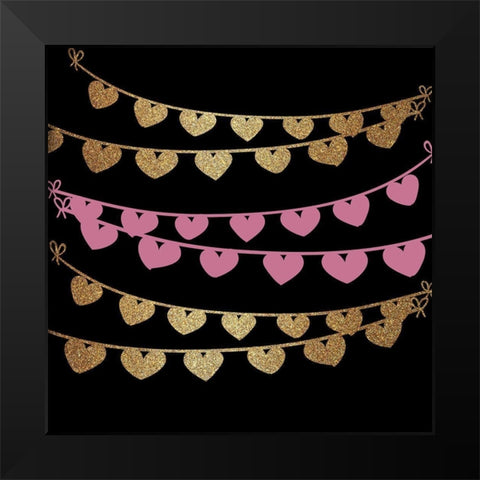 Mon Amour 5 V2 Black Modern Wood Framed Art Print by Allen, Kimberly
