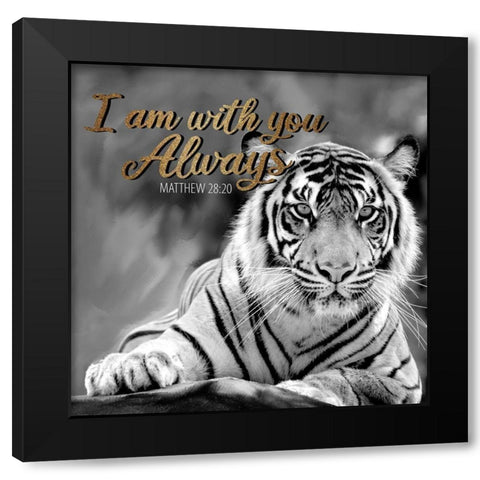 With You 1 Black Modern Wood Framed Art Print with Double Matting by Allen, Kimberly