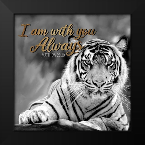 With You 1 Black Modern Wood Framed Art Print by Allen, Kimberly