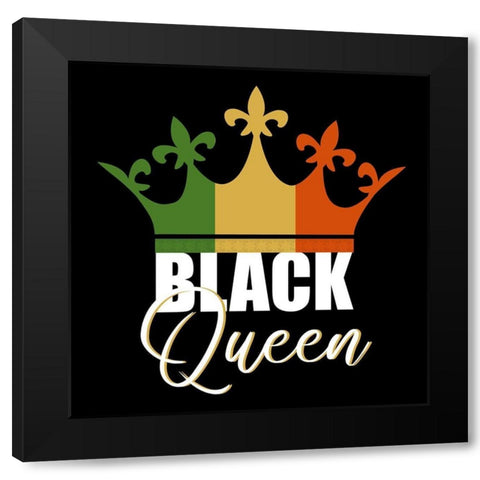 Black Queen Black Modern Wood Framed Art Print with Double Matting by Allen, Kimberly