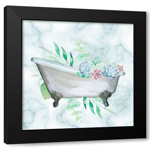 Relax Recharge 3 V2 Black Modern Wood Framed Art Print with Double Matting by Allen, Kimberly