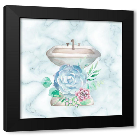 Relax Recharge 3 V2 Black Modern Wood Framed Art Print with Double Matting by Allen, Kimberly