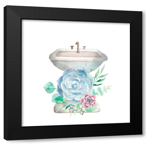 Relax Recharge 3 Black Modern Wood Framed Art Print with Double Matting by Allen, Kimberly