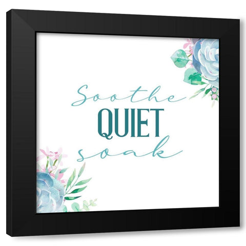 Relax Recharge 4 Black Modern Wood Framed Art Print with Double Matting by Allen, Kimberly