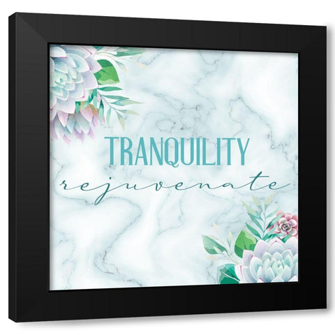 Relax Recharge 5 V2 Black Modern Wood Framed Art Print with Double Matting by Allen, Kimberly