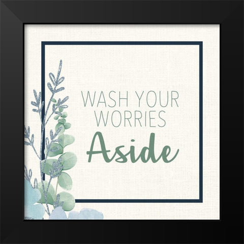 Wash 2 Black Modern Wood Framed Art Print by Allen, Kimberly