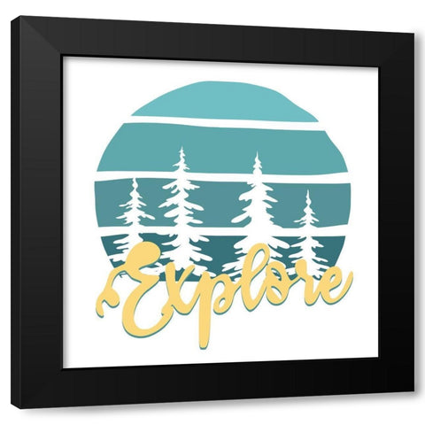 Little Man 5 Black Modern Wood Framed Art Print by Allen, Kimberly