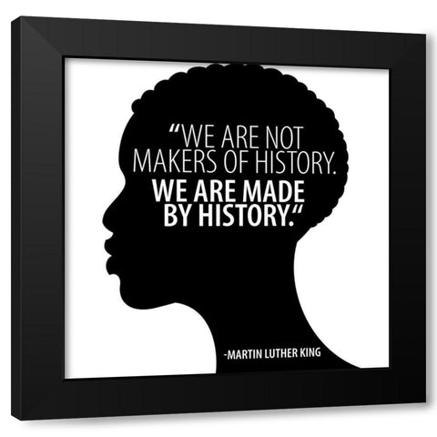 Luther King Quote Black Modern Wood Framed Art Print with Double Matting by Allen, Kimberly