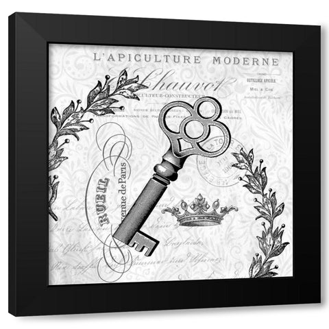 Paris Vintage 2 Black Modern Wood Framed Art Print with Double Matting by Allen, Kimberly