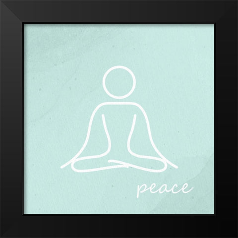 Yoga 1 Black Modern Wood Framed Art Print by Allen, Kimberly