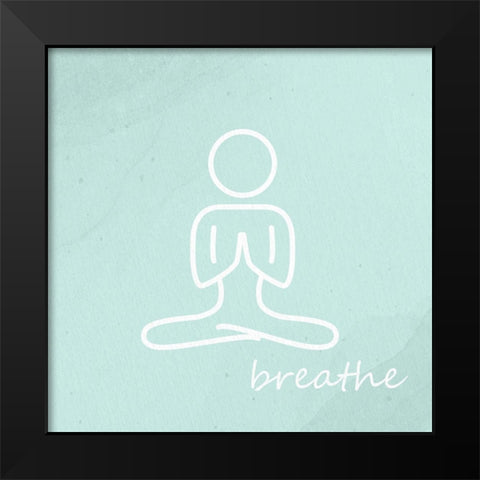 Yoga 3 Black Modern Wood Framed Art Print by Allen, Kimberly