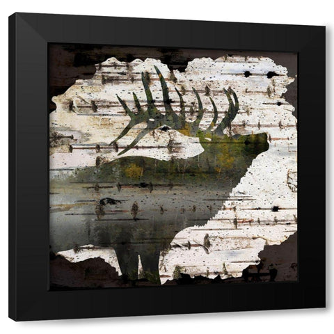 Birch Forest 1 Black Modern Wood Framed Art Print with Double Matting by Allen, Kimberly