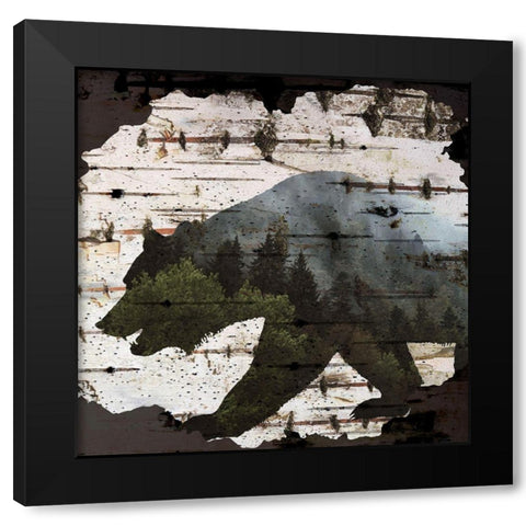 Birch Forest 2 Black Modern Wood Framed Art Print with Double Matting by Allen, Kimberly