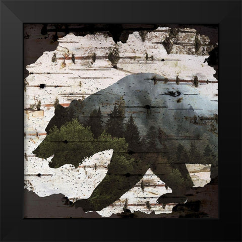 Birch Forest 2 Black Modern Wood Framed Art Print by Allen, Kimberly