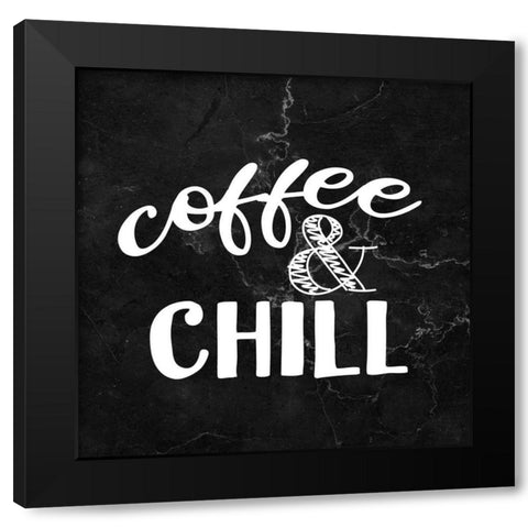 Coffee Marble 2 Black Modern Wood Framed Art Print with Double Matting by Allen, Kimberly
