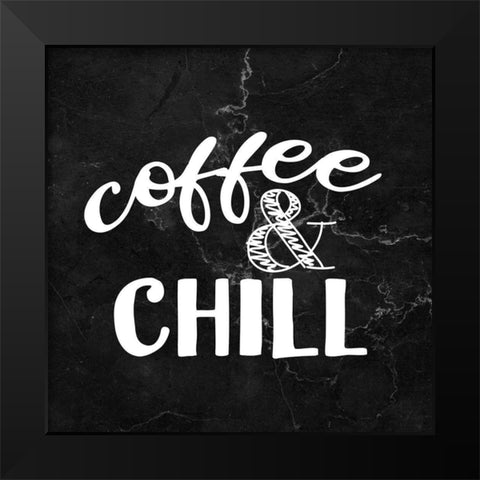 Coffee Marble 2 Black Modern Wood Framed Art Print by Allen, Kimberly