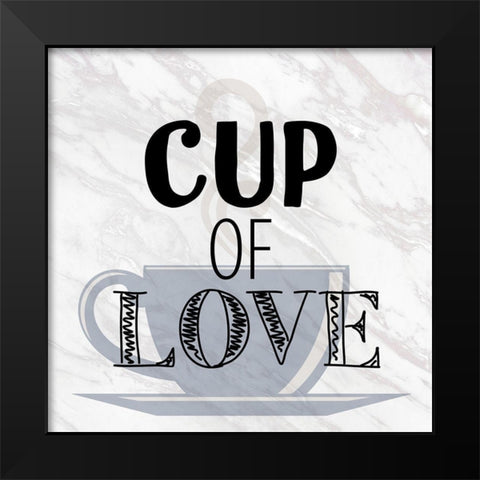 Coffee Marble 3 Black Modern Wood Framed Art Print by Allen, Kimberly