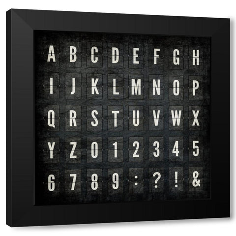 Letterboard Black Modern Wood Framed Art Print with Double Matting by Allen, Kimberly