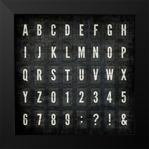 Letterboard Black Modern Wood Framed Art Print by Allen, Kimberly