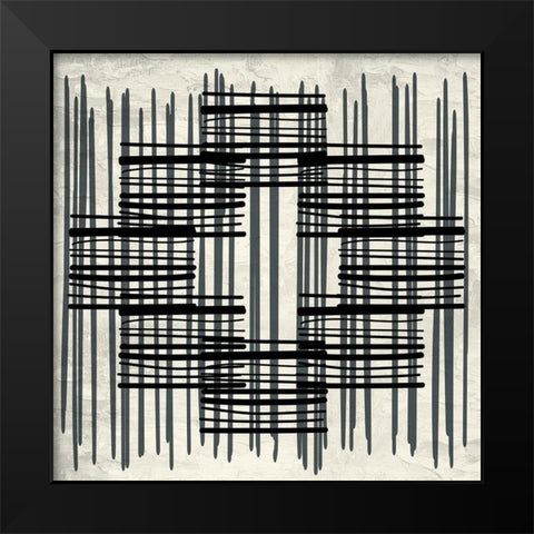 Pattern Stripe 2 Black Modern Wood Framed Art Print by Allen, Kimberly