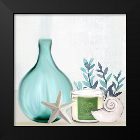 Escape Seaside 1 Black Modern Wood Framed Art Print by Allen, Kimberly