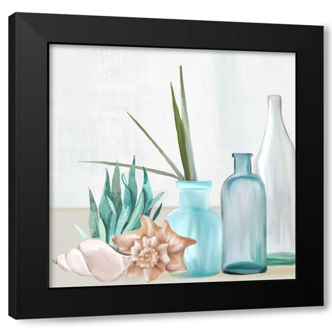 Escape Seaside 2 Black Modern Wood Framed Art Print with Double Matting by Allen, Kimberly
