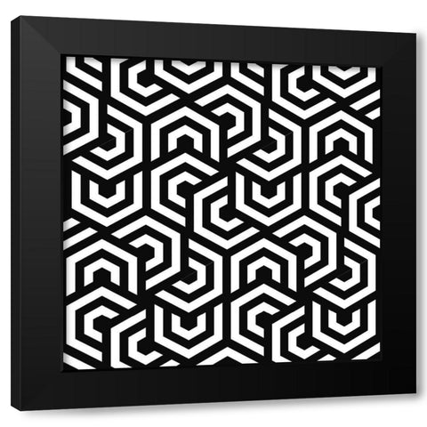 Hypnotic 1 Black Modern Wood Framed Art Print with Double Matting by Allen, Kimberly