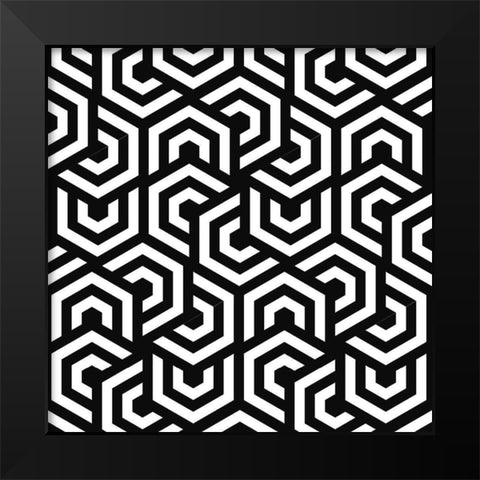 Hypnotic 1 Black Modern Wood Framed Art Print by Allen, Kimberly