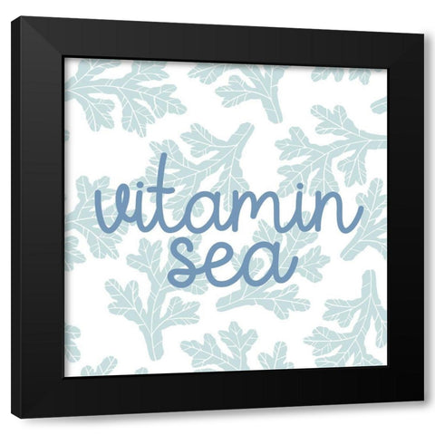 Vitamin Sea Black Modern Wood Framed Art Print with Double Matting by Allen, Kimberly