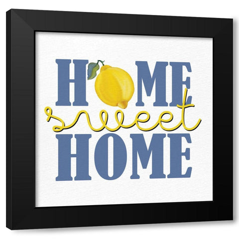 Lemon Tile 12 Black Modern Wood Framed Art Print by Allen, Kimberly