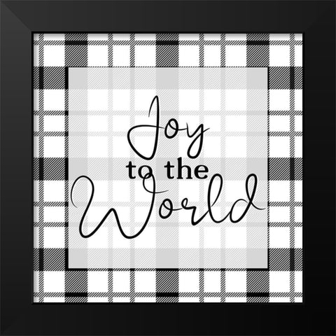 Joy to the World v2 Black Modern Wood Framed Art Print by Allen, Kimberly