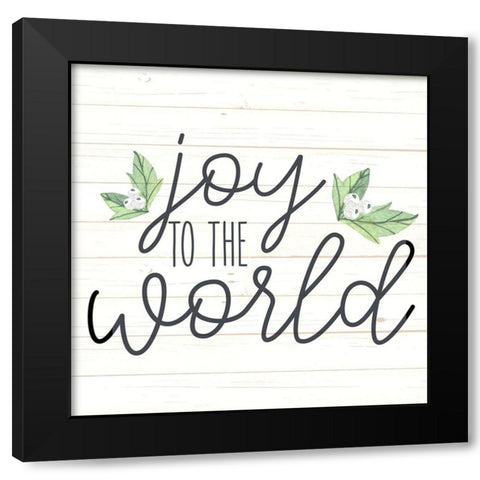 Joy Black Modern Wood Framed Art Print with Double Matting by Allen, Kimberly