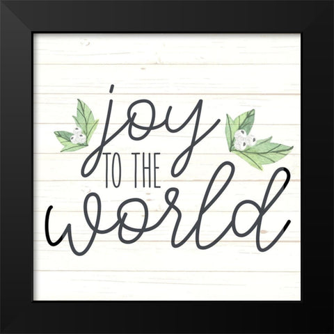 Joy Black Modern Wood Framed Art Print by Allen, Kimberly