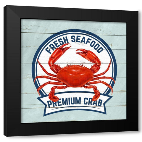 Fresh Crab Black Modern Wood Framed Art Print with Double Matting by Allen, Kimberly