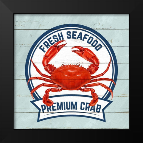 Fresh Crab Black Modern Wood Framed Art Print by Allen, Kimberly