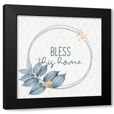 Blessings 1 Black Modern Wood Framed Art Print with Double Matting by Allen, Kimberly