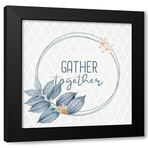 Blessings 3 Black Modern Wood Framed Art Print with Double Matting by Allen, Kimberly